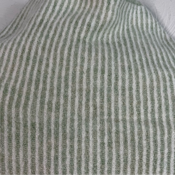 Calvin Klein Pin Striped‎ Knit Sweater in Sage - Picture 4 of 8